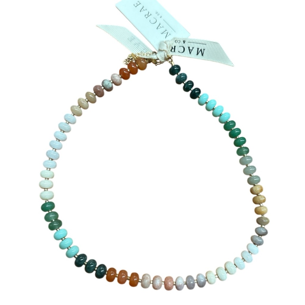 Macrae Elegant Multicolor Beaded Necklace. NWT